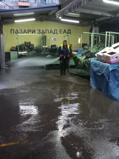 'Софекострой 'ЕАД започва поетапно измиване на пазарни площадки