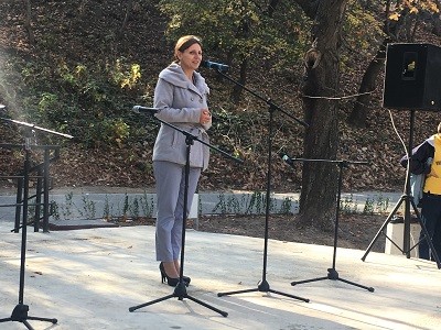 Градината на колелото на трамвай № 5 в кв. 'Княжево“ се откри официално!  За изграждането отговаря общинската фирма „ЧИСТОТА-ИСКЪР“ ЕООД!